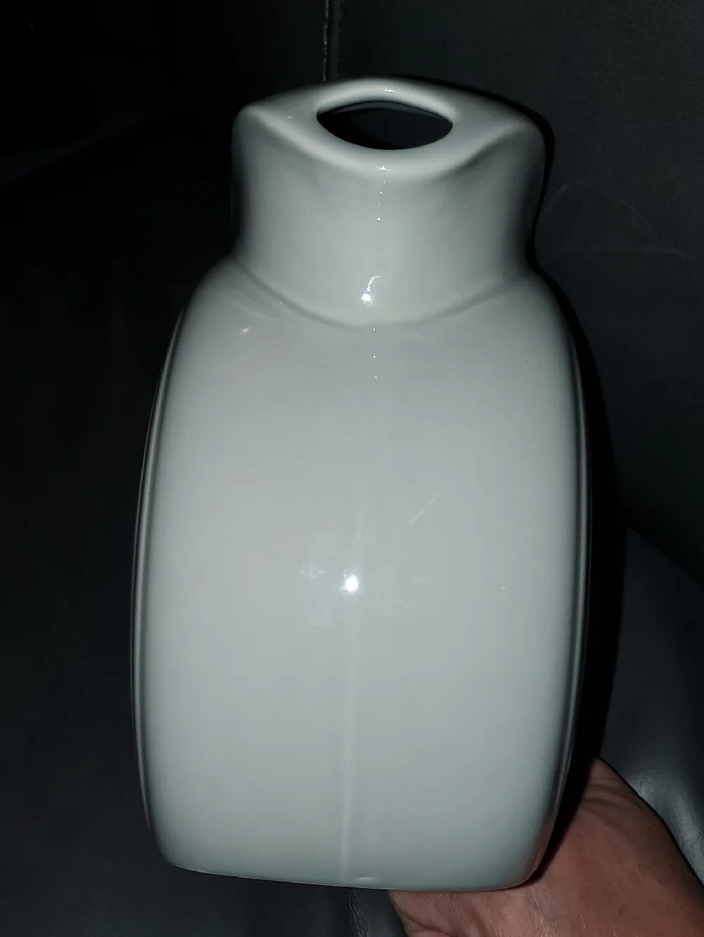 Fiesta Homer Laughlin Classic Retired Pearl Gray Ceramic Large Disk Pitcher